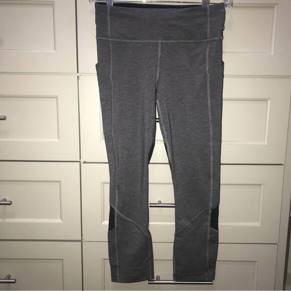 Lululemon Pace Rival Crop 22" Heathered Black 4 - Picture 7 of 11